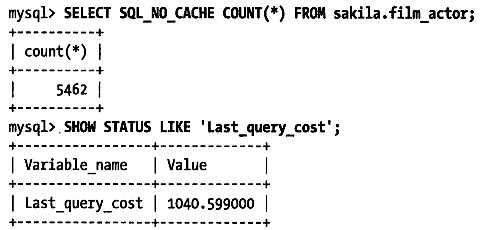 last_query_cost使用1